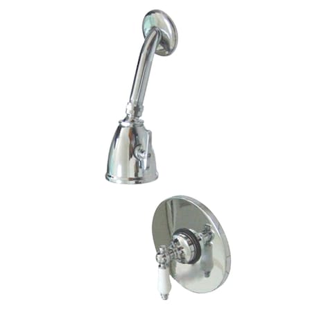Kingston Brass Shower Faucet, 2, Wall Mount, Polished Chrome VB8691PLSO